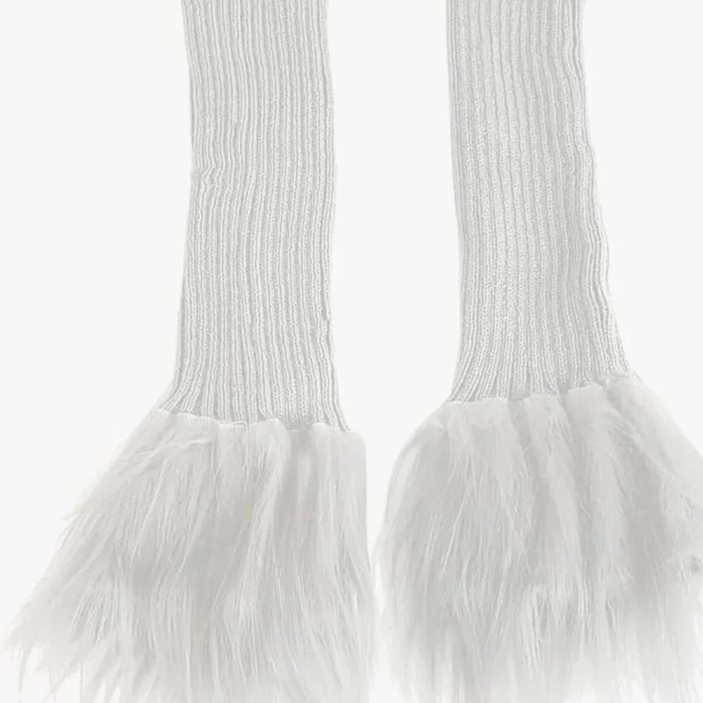 Women Leg Warmer Girls Faux Fur